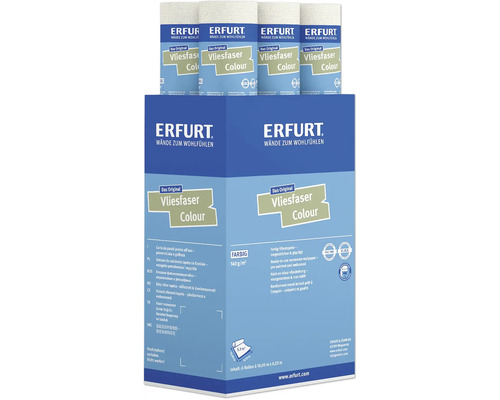 Erfurt Vliesfaser Colour Tapetenpackung mit sechs Rollen