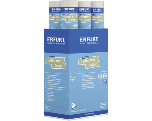 Erfurt Vliesfaser Colour Tapete, Packung mit sechs Rollen