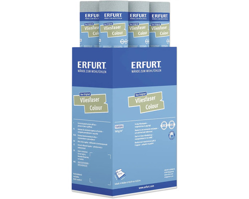 Erfurt Vliesfaser Colour Tapete, sechs Rollen