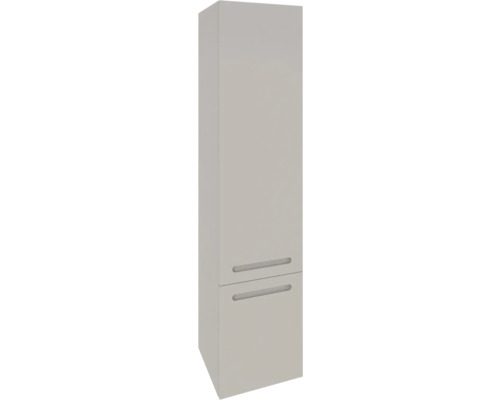 Armoire haute suspendue avec 1 porte et tiroir Devo Vena 2.0 droite lxhxp 35x150x33 cm classico stone grey poignée fraisée Armoire haute avec deux tiroirs pour salle de bain