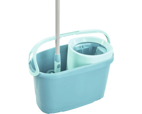 Moppeimer mit Auswringer und Mopstiel
