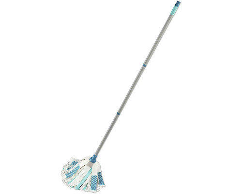 Wischmop mit Teleskopstiel für die Bodenreinigung.