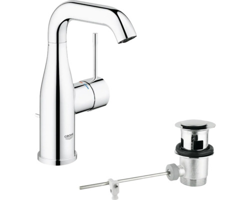 Robinet de lavabo Grohe avec garniture de vidange à tirette