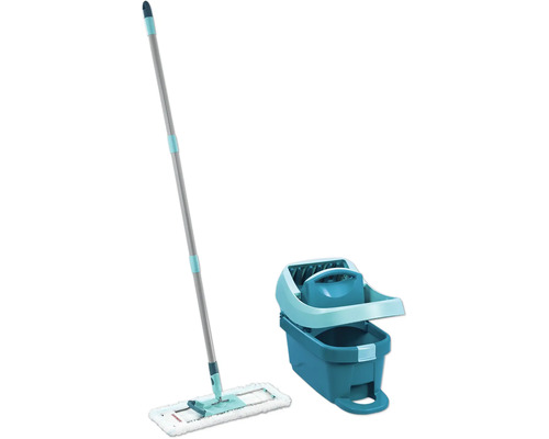 Serpillère avec seau et essoreuse pour le nettoyage des sols