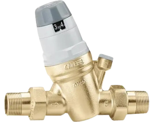 Réducteur de pression sans manomètre 3/4" Vanne thermostatique coudée pour radiateur