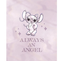 Illustration avec l'inscription 'Always an Angel' et un personnage de dessin animé