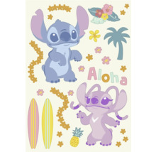 Dekoratives Wandtattoo mit Figuren, Blumen und tropischen Motiven