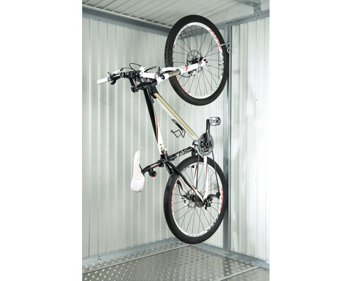 Fahrradhalter Biohort bikeMax zu Gerätehaus Europa 1 Stück Fahrrad an einer Fahrradaufhängung in einer Garage