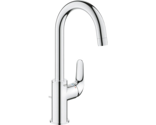 GROHE Waschtischarmatur ALANIS L Coolstart mit Schwenkarm chrom glänzend 1136970000 Küchenarmatur aus Metall mit hohem Auslauf und Grohe Logo