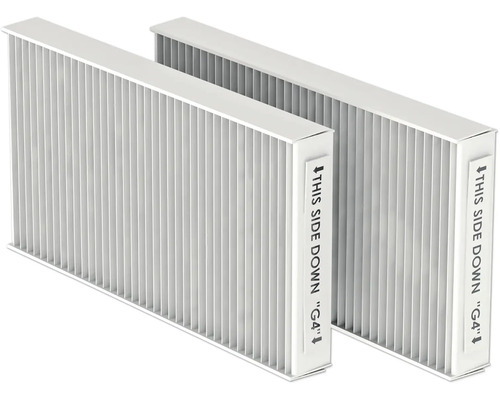 Zehnder Systemschutzfilter-Set ComfoAir 180 487016 Zwei G4-Luftfilter mit Richtungshinweis