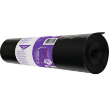 Rouleau de sacs poubelles noirs, 10 pièces, 120 litres