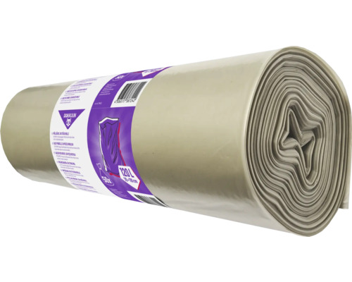 Rouleau de sacs poubelles, 120 litres, 50 pièces