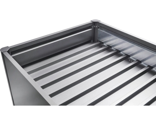 Jardinière en acier inoxydable