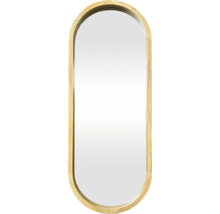 Miroir ovale avec cadre en bois