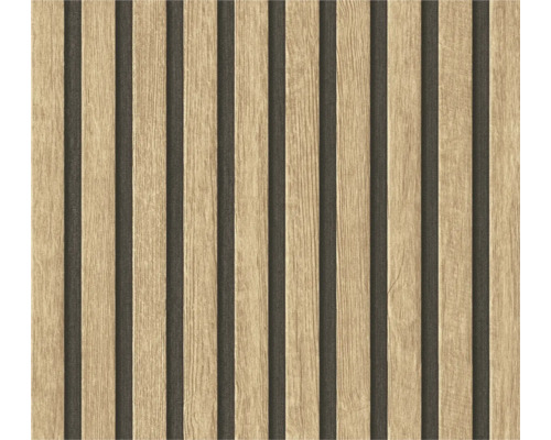 3D Pop.up Panel selbstklebend 39411-2 Holzoptik braun 2,50 x 0,52 m Holzpaneel mit Lattenstruktur für die Wandgestaltung