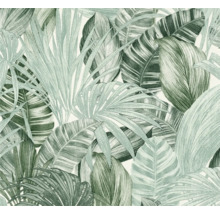 Tapete mit tropischem Blätterdesign