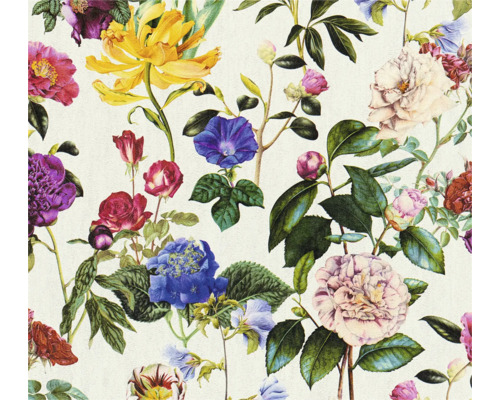 3D Pop.up Panel selbstklebend 79184-2 Blumen 2,50 x 0,52 m Blumentapete mit Rosen, Hortensien und anderen Blüten