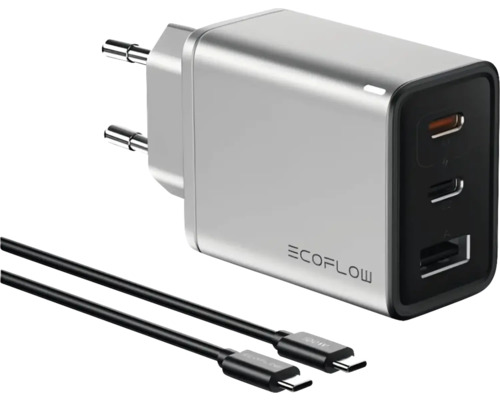 EcoFlow Ladegerät mit USB Kabel