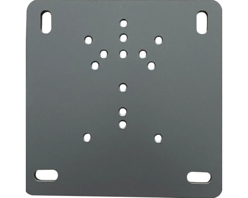 SOLUNA Universal Montageplatte 450x250 mm RAL 7016 anthrazitgrau für SOLUNA Markisen Comfort, Concept, Exclusiv ,Exquisit, Proof, Trend Metall Montageplatte mit mehreren Befestigungslöchern