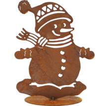 Dekofigur Schneemann aus Metall