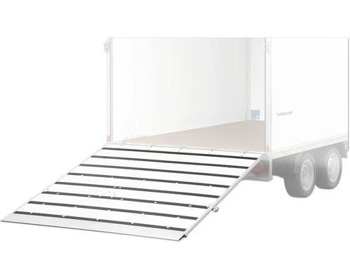 Remorque avec rampe pour faciliter le chargement
