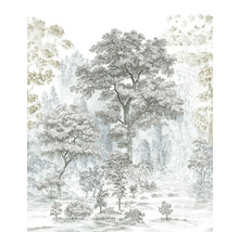Papier peint avec motif de paysage forestier