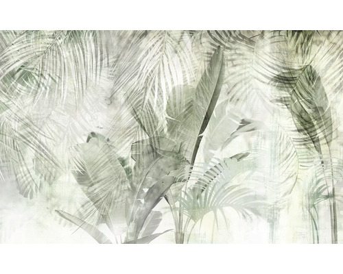 Papier peint panoramique intissé IF4-001 Infinity 2 Botanical Boho 4 pces 400 x 250 cm Papier peint photo avec motif de palmier