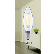 Lampe à bougie avec culot E14 et 2700 Kelvin