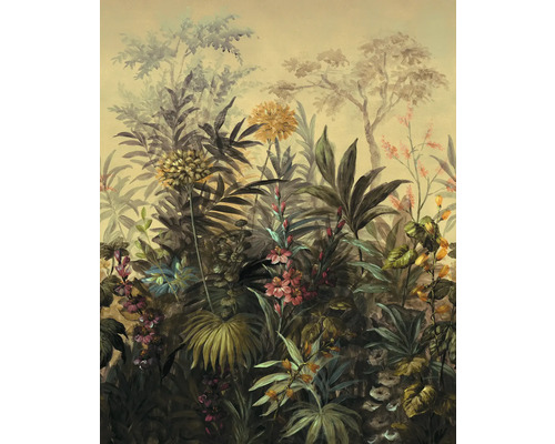 Papier peint panoramique intissé P249-VD2 Hernandez 2 pces 200 x 250 cm Papier peint avec motif jungle et plantes