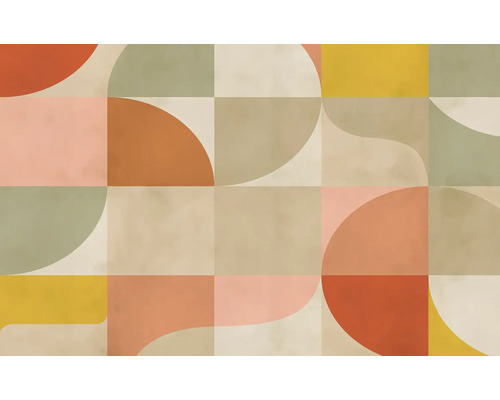 Grafisches Muster mit geometrischen Formen für Wandgestaltung