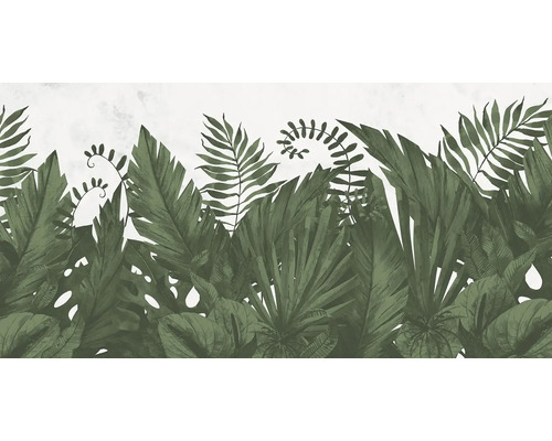 Illustration de feuilles tropicales comme décoration murale