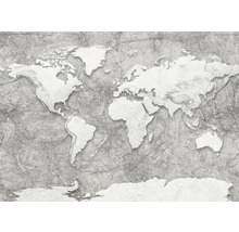 Carte du monde sur fond texturé