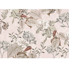 Papier peint décoratif avec motif floral et végétal
