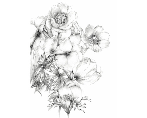 Skizze eines Blumenarrangements