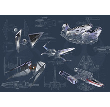 Illustration des conceptions de vaisseaux spatiaux Star Wars
