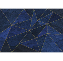 Motif géométrique de papier peint avec des triangles et des lignes dorées