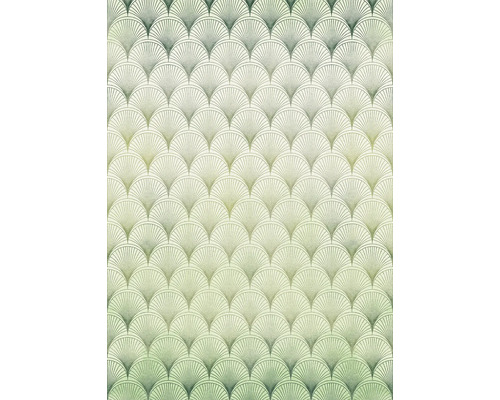 Papier peint avec motif en forme d'éventail