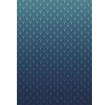 Motif de papier peint bleu avec motif d'éventail