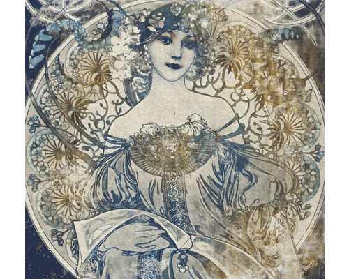 Image murale décorative avec une femme de style Art nouveau