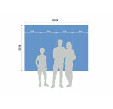 Maße einer Wandverkleidung: 252 cm breit und 182 cm hoch