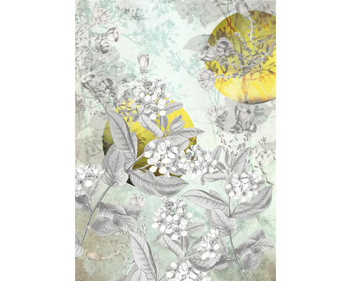 Dekoratives florales Muster mit Blüten und Blättern
