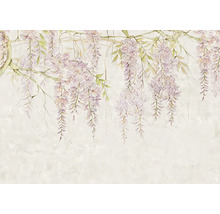 Illustration de fleurs de glycine sur des branches