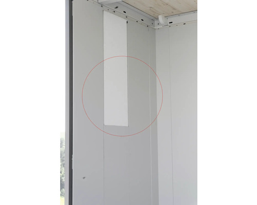 Isolation biohort abri de jardin Neo 2D/3C/4B porte standard, 3D/4C porte à deux vantaux Panneau d''une paroi intérieure avec évidement