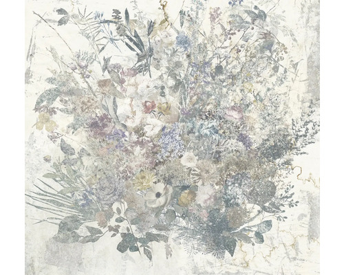 Papier peint panoramique intissé R3-022 Bouquet Blowout 3 pces 300 x 280 cm Motif floral avec éléments floraux
