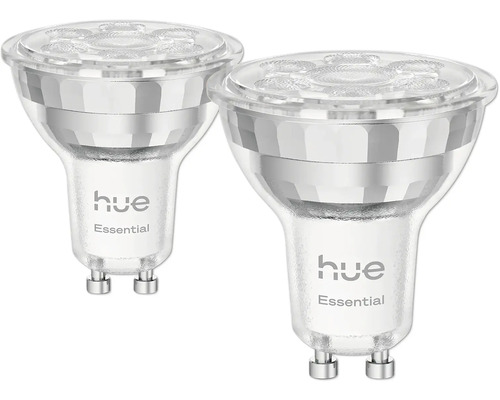 Spot LED Philips Hue à intensité lumineuse variable Essential 2x GU10/4,7W(35W) 345 lm 2200- 6500 K 2 pièces Deux ampoules LED Philips Hue Essential GU10