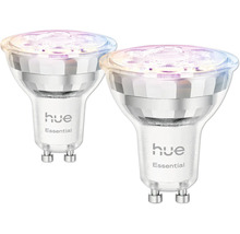 Deux ampoules LED Philips Hue Essential GU10