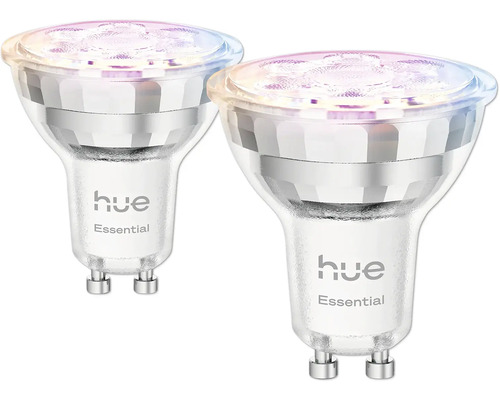 Deux ampoules LED Philips Hue Essential GU10