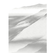 Illustration von Bergen im Nebel