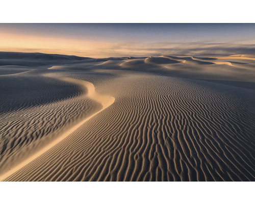 Papier peint panoramique intissé SHX9-111 Glowing Lines 9 pces 450 x 280 cm Paysage de dunes avec des vagues de sable