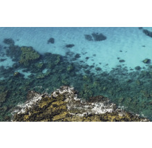Vue aérienne de rochers dans la mer
